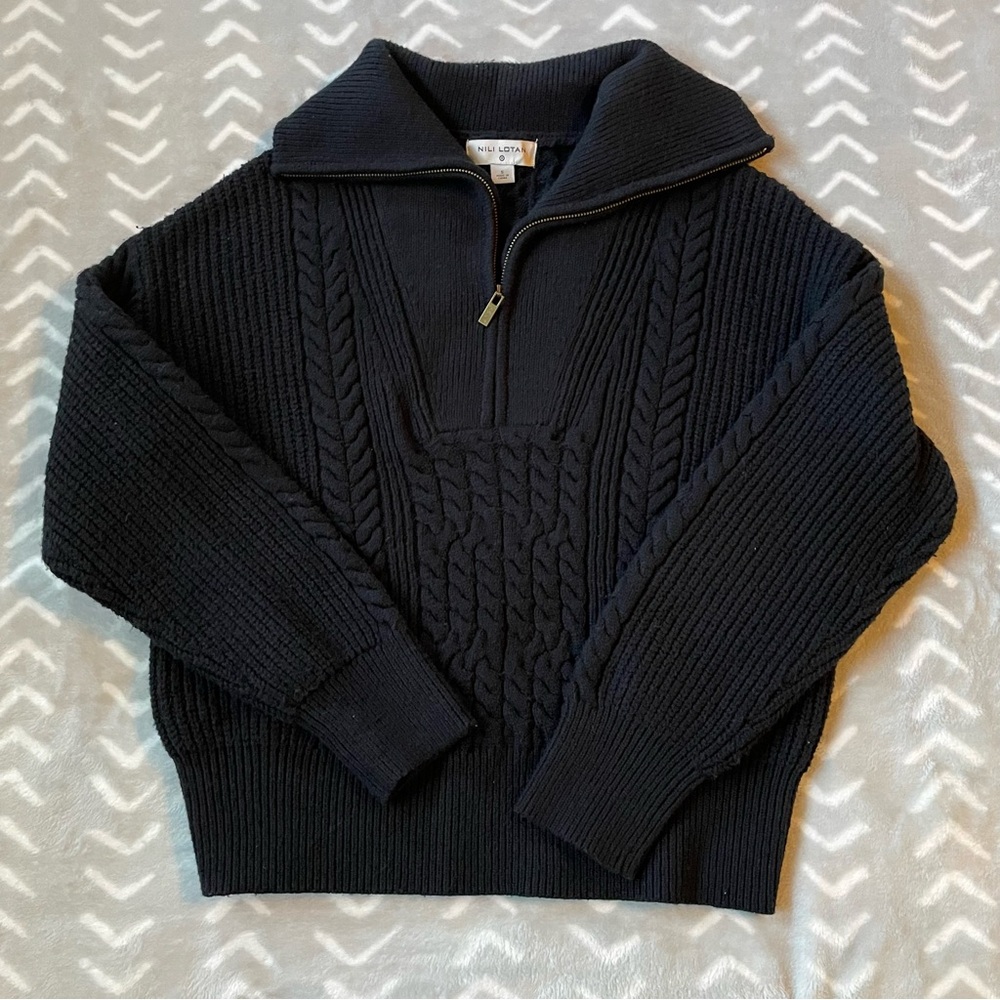 Nili Lotan x Target Half Zip Sweater